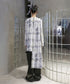 Tie-dye Print Collarless Jacket